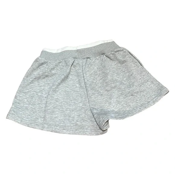 CIDER Terry Mid Waist Solid Pocket Shorts / 2 Colored Band / Gray / Size 6 - Picture 5 of 10